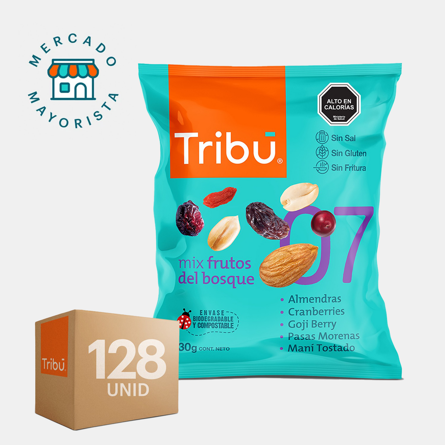 MIX FRUTOS DEL BOSQUE TRIBÚ 30 GRS (CAJA MÁSTER 128 UNIDADES)