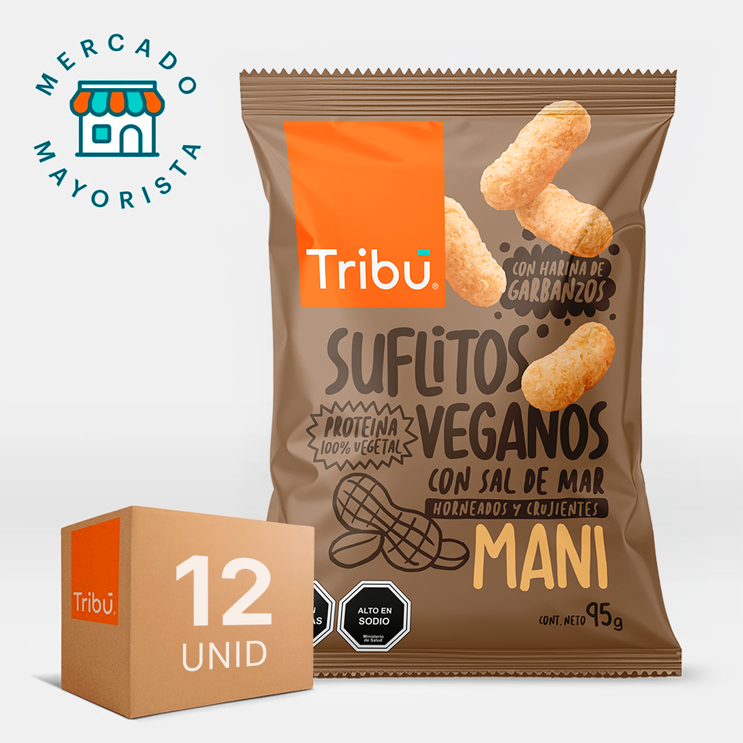 SUFLITOS VEGANOS MANI 95GR (12 UNIDADES)