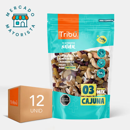 MIX CAJUNA TRIBÚ 700 GRS (CAJA MÁSTER 12 UNIDADES)