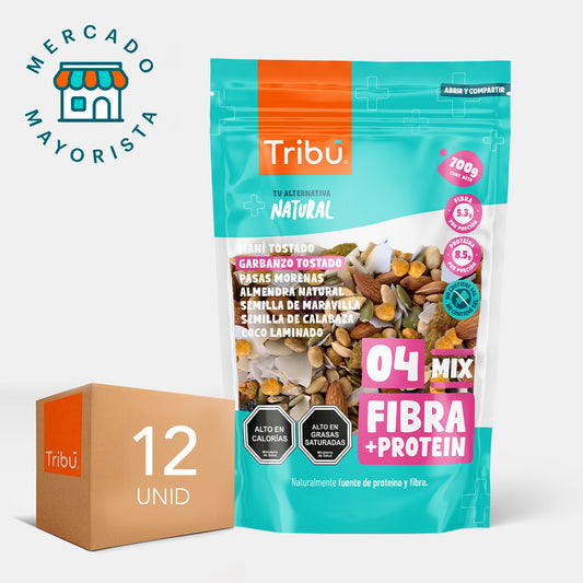 MIX FIBRA+protein TRIBÚ 700 GRS (CAJA MÁSTER 12 UNIDADES)
