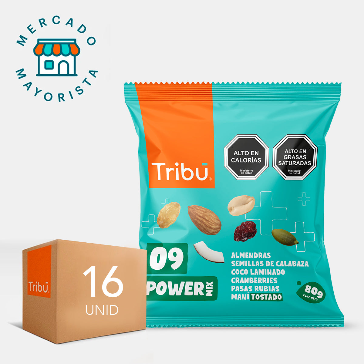 MIX POWER MIX TRIBÚ 80 GRS (CAJA MÁSTER 16 UNIDADES)