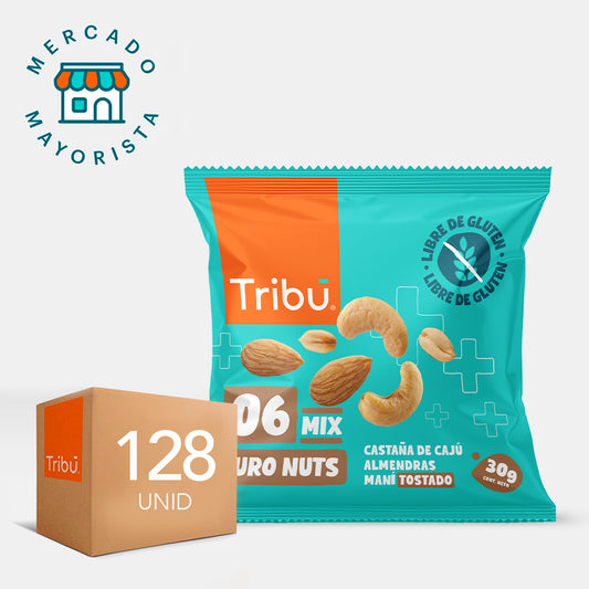 MIX PURO NUTS TRIBÚ 30 GRS (CAJA MÁSTER 128 UNIDADES)