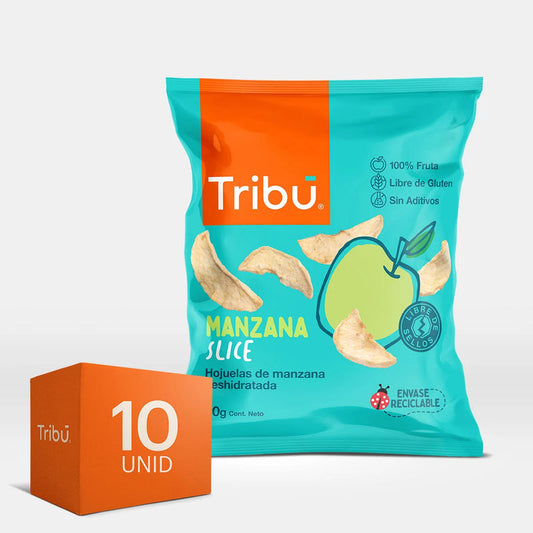 CAJA MANZANA SLICE DESHIDRATADA 20GR (10 UNIDADES)