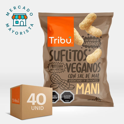 SUFLITOS VEGANOS MANI 40GR (40 UNIDADES)
